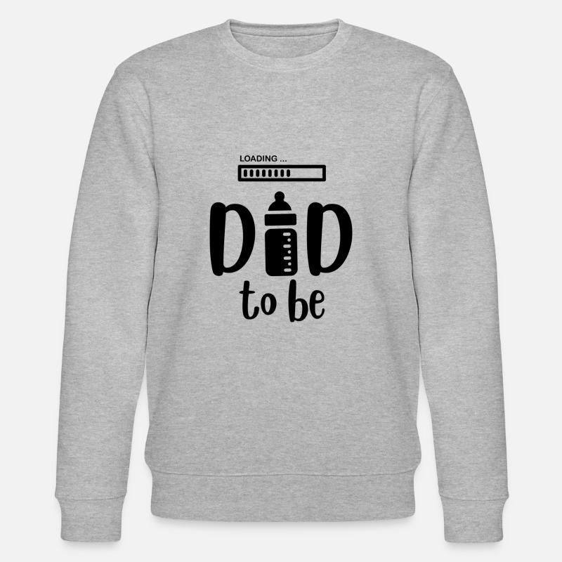 Papa wird heruntergeladen. Zukunftsgeschenk Papa - Stanley/Stella Unisex Bio-Sweatshirt CHANGER  - Grau meliert
