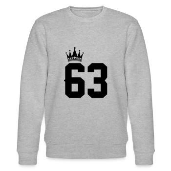 63 - Stanley/Stella Unisex Bio-Sweatshirt CHANGER  - Grau meliert - Vorne - Nik (191cm) & Marisol (170cm)