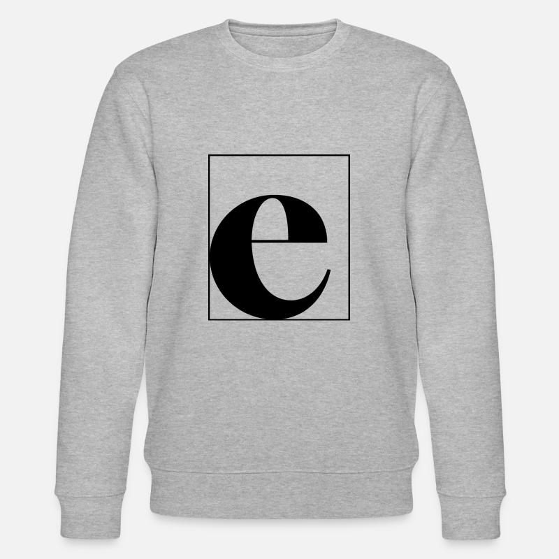 Buchstabenalphabet e - Stanley/Stella Unisex Bio-Sweatshirt CHANGER  - Grau meliert