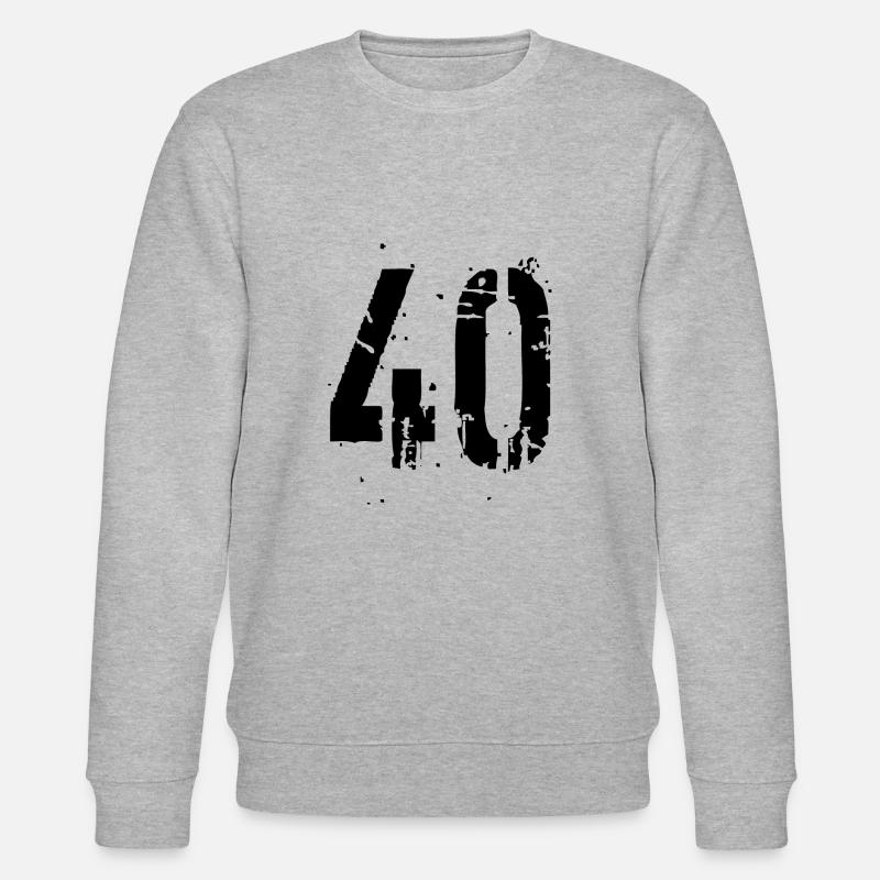 40 Nombre 40 - Sweat bio CHANGER Stanley/Stella Unisexe - gris chiné