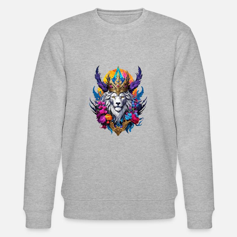 Lion King - Stanley/Stella Unisex Bio-Sweatshirt CHANGER  - Grau meliert