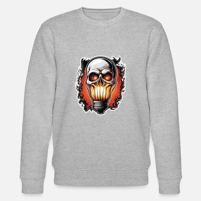 Bulb / Bulb / Brightness / Light - Stanley/Stella CHANGER Unisex Organic Sweatshirt - heather grey