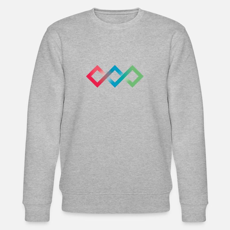 Fluo Diamonds - Sweat bio CHANGER Stanley/Stella Unisexe - gris chiné