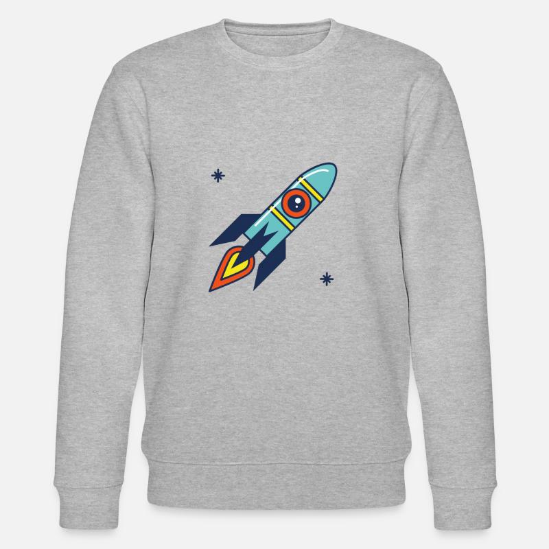 Rakete - Stanley/Stella Unisex Bio-Sweatshirt CHANGER  - Grau meliert