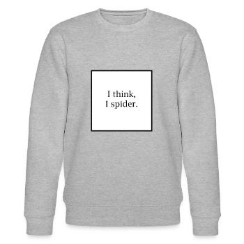I think I spider - Stanley/Stella Unisex Bio-Sweatshirt CHANGER  - Grau meliert - Vorne - Nik (191cm) & Marisol (170cm)