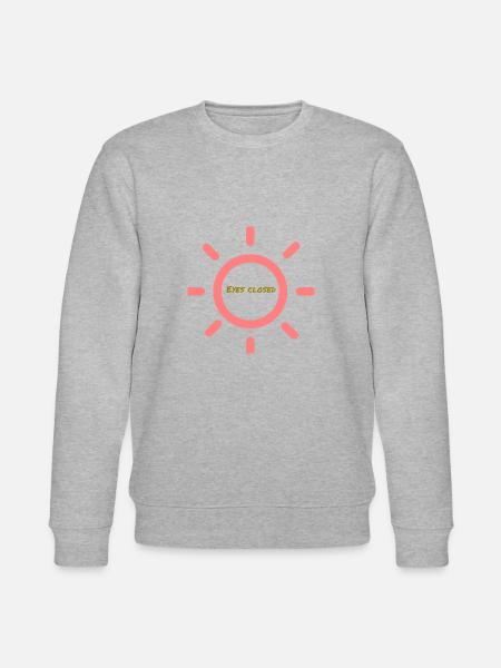 Eyes closed - Stanley/Stella CHANGER Unisex Organic Sweatshirt - heather grey