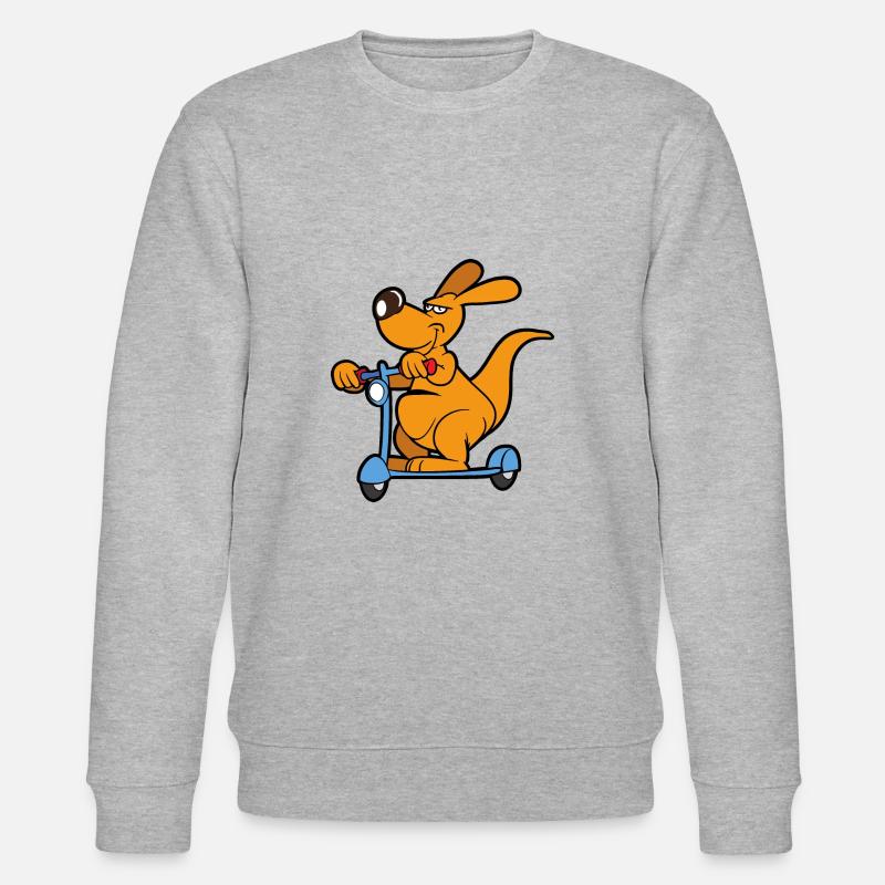 Roller Känguru - Stanley/Stella Unisex Bio-Sweatshirt CHANGER  - Grau meliert