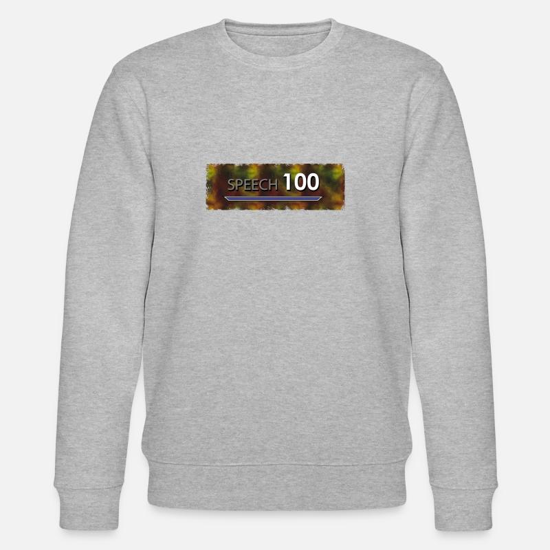 Bart Edmann Game Meme Speech 100 - Stanley/Stella CHANGER Unisex Organic Sweatshirt - heather grey