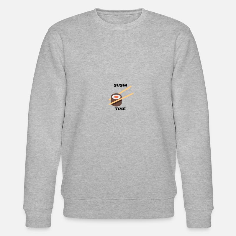 SUSHI TIME - Stanley/Stella Unisex Bio-Sweatshirt CHANGER  - Grau meliert