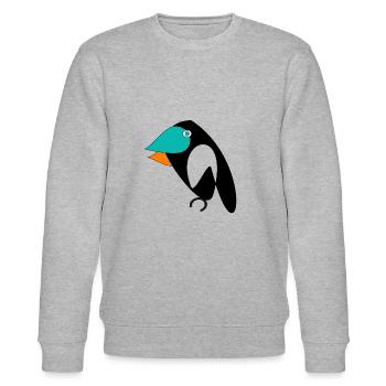 oiseau - Sweat bio CHANGER Stanley/Stella Unisexe - gris chiné - Devant - Nik (191cm) & Marisol (170cm)