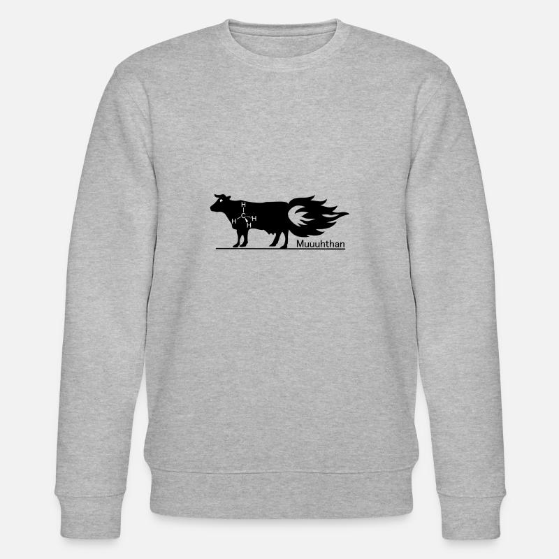 Muuuthan - Kuh - Stanley/Stella Unisex Bio-Sweatshirt CHANGER  - Grau meliert