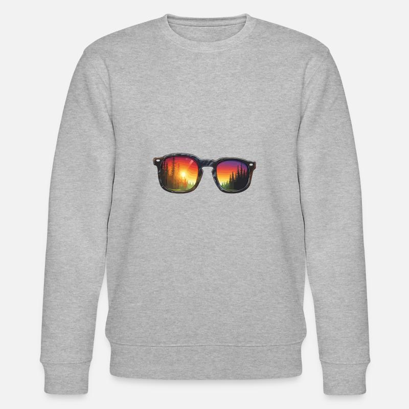 Sunglasses / Reflection / Forest / Reflection - Stanley/Stella CHANGER Unisex Organic Sweatshirt - heather grey
