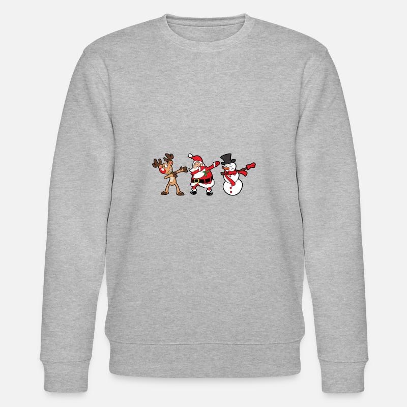 Noël Dabbing Dab - Sweat bio CHANGER Stanley/Stella Unisexe - gris chiné