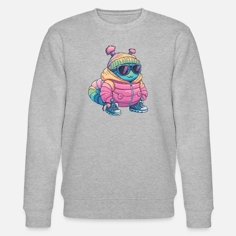Wurm Winter - Stanley/Stella Unisex Bio-Sweatshirt CHANGER  - Grau meliert