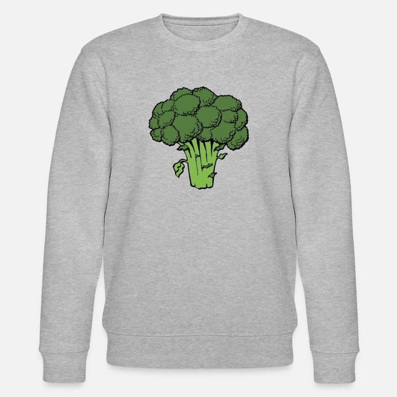 broccoli broccoli veggie gemuese vegetables1 - Stanley/Stella CHANGER Unisex Organic Sweatshirt - heather grey