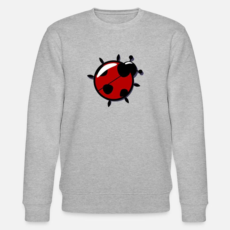 Marienkäfer - Stanley/Stella Unisex Bio-Sweatshirt CHANGER  - Grau meliert