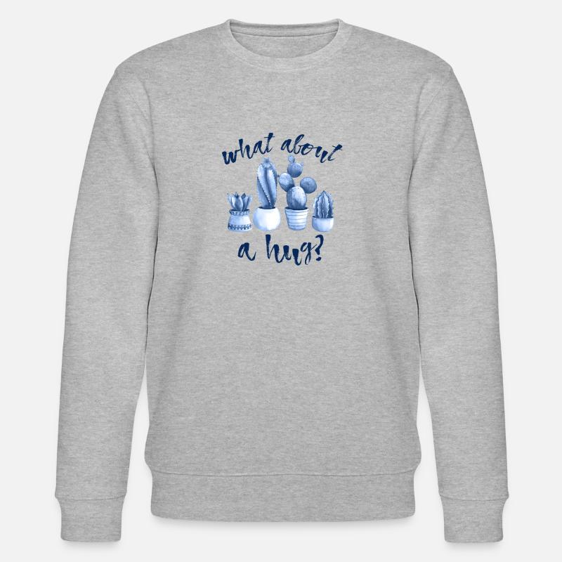what about a hug? - Stanley/Stella Unisex Bio-Sweatshirt CHANGER  - Grau meliert
