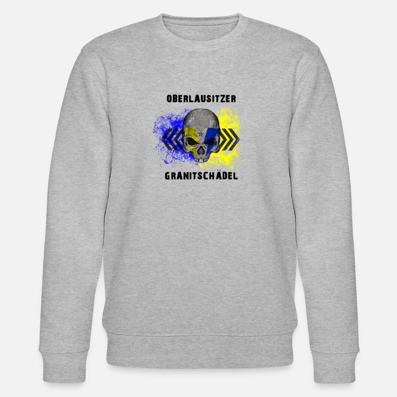 Oberlausitzer Granitschädel - Stanley/Stella Unisex Bio-Sweatshirt CHANGER  - Grau meliert