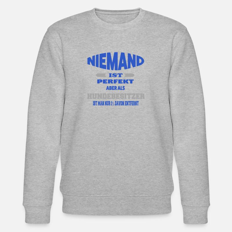 Hundebesitzer - Stanley/Stella Unisex Bio-Sweatshirt CHANGER  - Grau meliert
