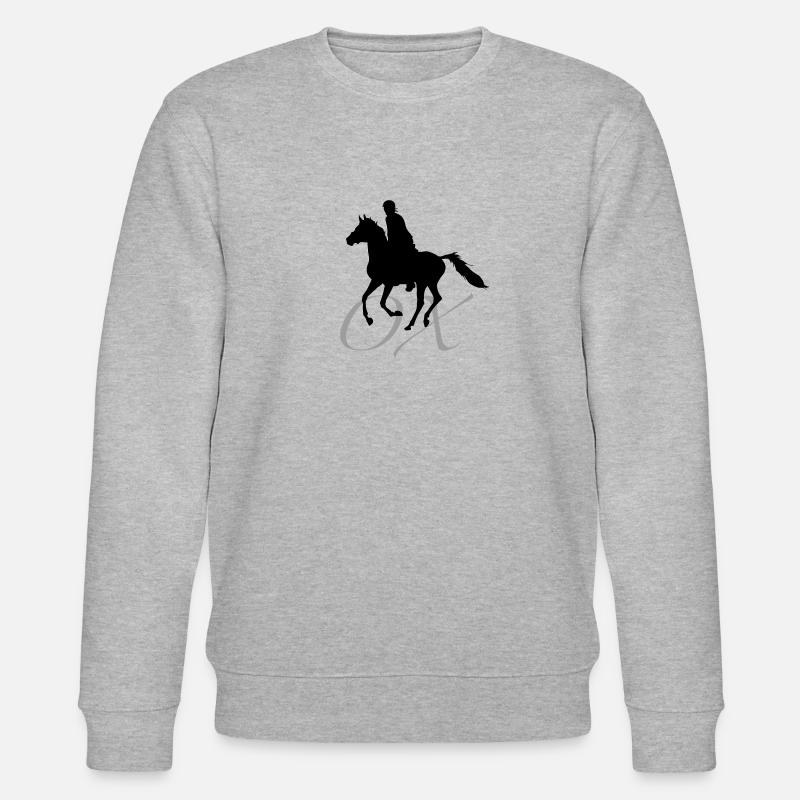 ARABISCHES VOLLBLUT_schwarz - Stanley/Stella Unisex Bio-Sweatshirt CHANGER  - Grau meliert