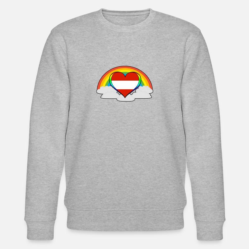 Gift Rainbow Pride Pride Austria - Stanley/Stella CHANGER Unisex Organic Sweatshirt - heather grey