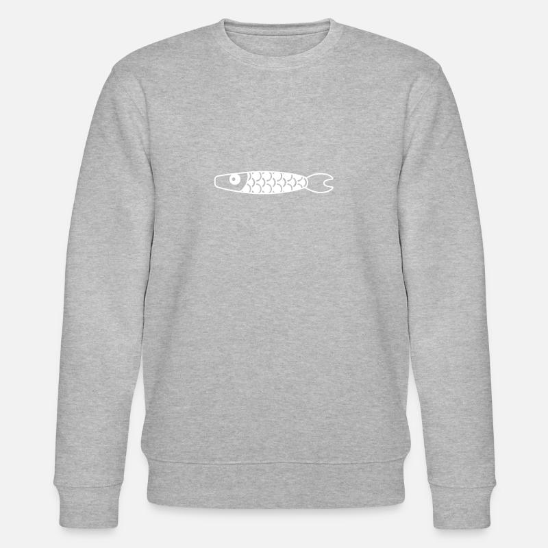 Fisch - Stanley/Stella Unisex Bio-Sweatshirt CHANGER  - Grau meliert