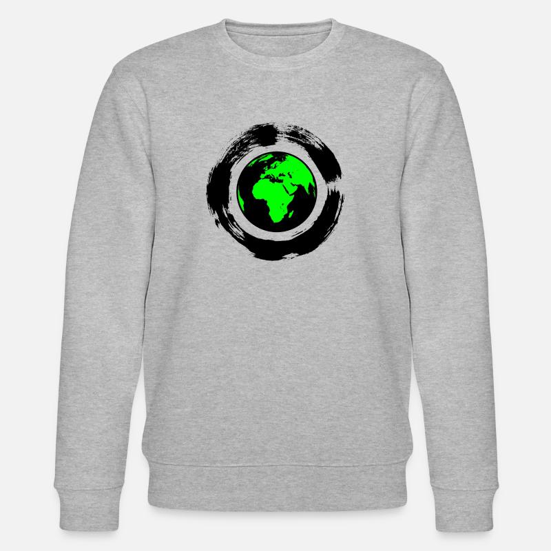 grüne Erde - Stanley/Stella Unisex Bio-Sweatshirt CHANGER  - Grau meliert