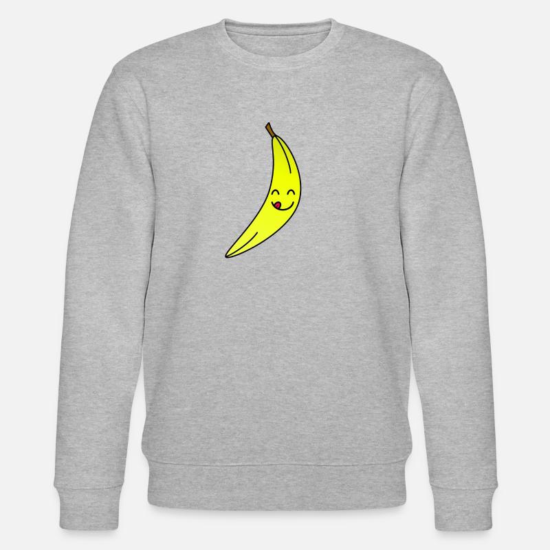 Banane - Stanley/Stella Unisex Bio-Sweatshirt CHANGER  - Grau meliert