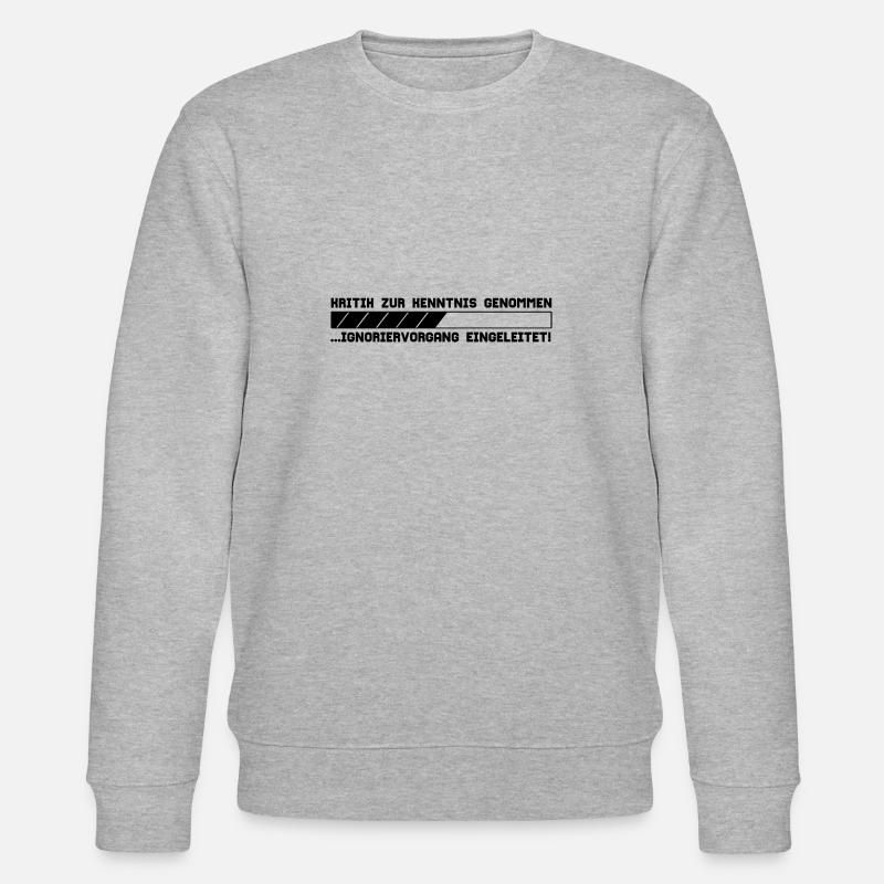 KRITIK - Stanley/Stella Unisex Bio-Sweatshirt CHANGER  - Grau meliert