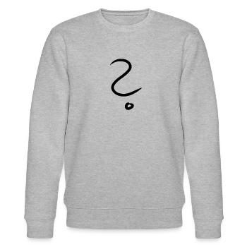 Question mark - Stanley/Stella CHANGER Unisex Organic Sweatshirt - heather grey - Front - Nik (191cm) & Marisol (170cm)