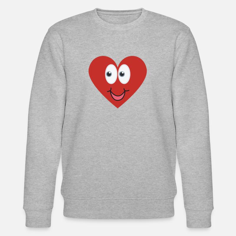 Liebesherz - Stanley/Stella Unisex Bio-Sweatshirt CHANGER  - Grau meliert