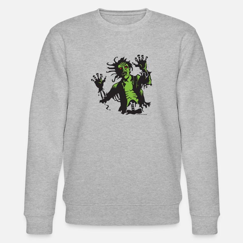 Zombie Attacke - Stanley/Stella Unisex Bio-Sweatshirt CHANGER  - Grau meliert