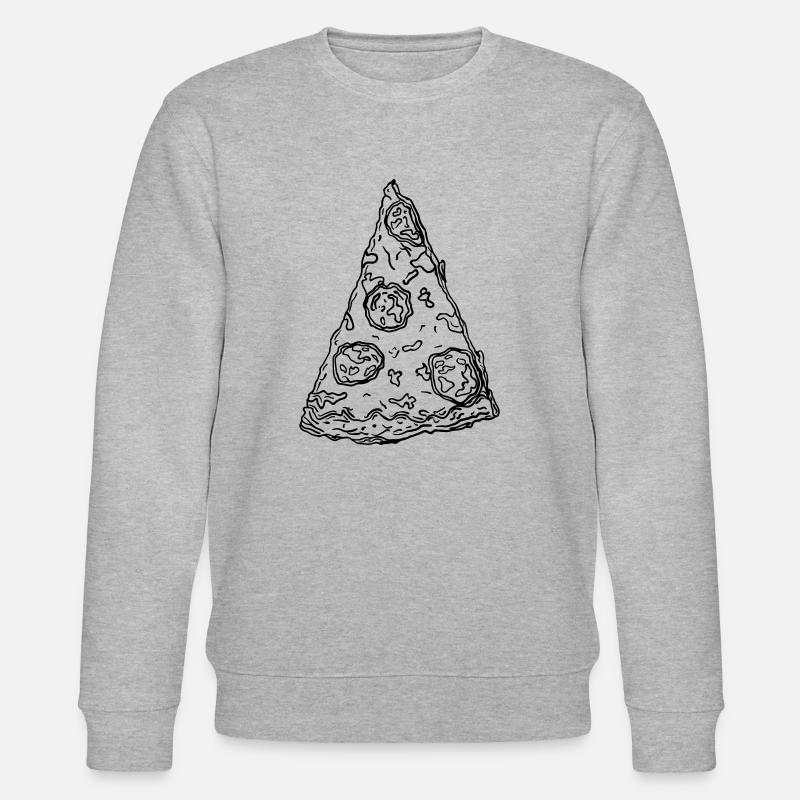 Pizza - Stanley/Stella Unisex Bio-Sweatshirt CHANGER  - Grau meliert