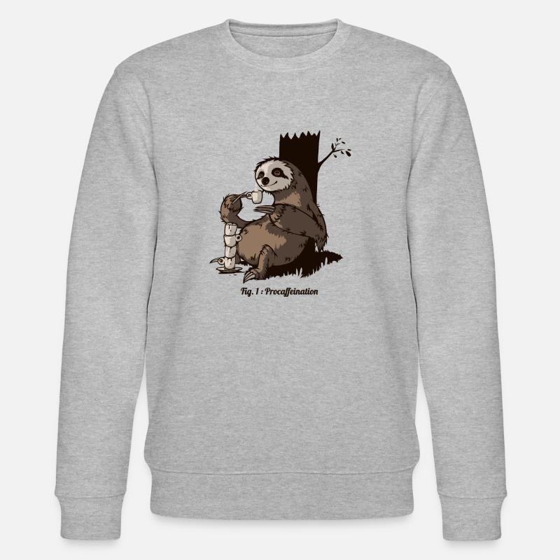 Procafeination - Stanley/Stella Unisex Bio-Sweatshirt CHANGER  - Grau meliert