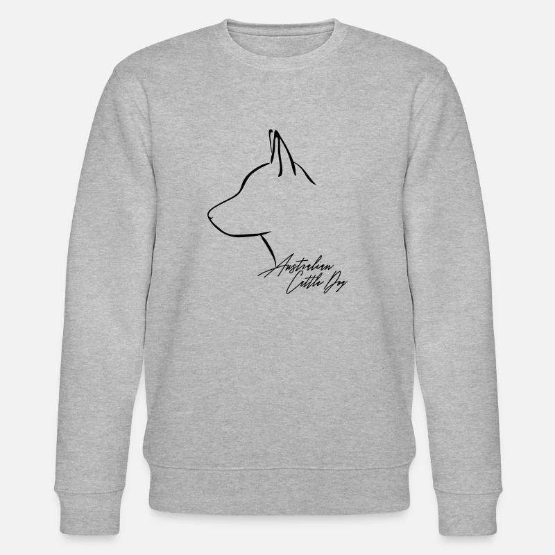 AUSTRALIAN CATTLE DOG Profil Wilsigns - Stanley/Stella Unisex Bio-Sweatshirt CHANGER  - Grau meliert
