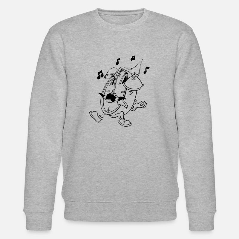 Crazy Wecker - Stanley/Stella Unisex Bio-Sweatshirt CHANGER  - Grau meliert