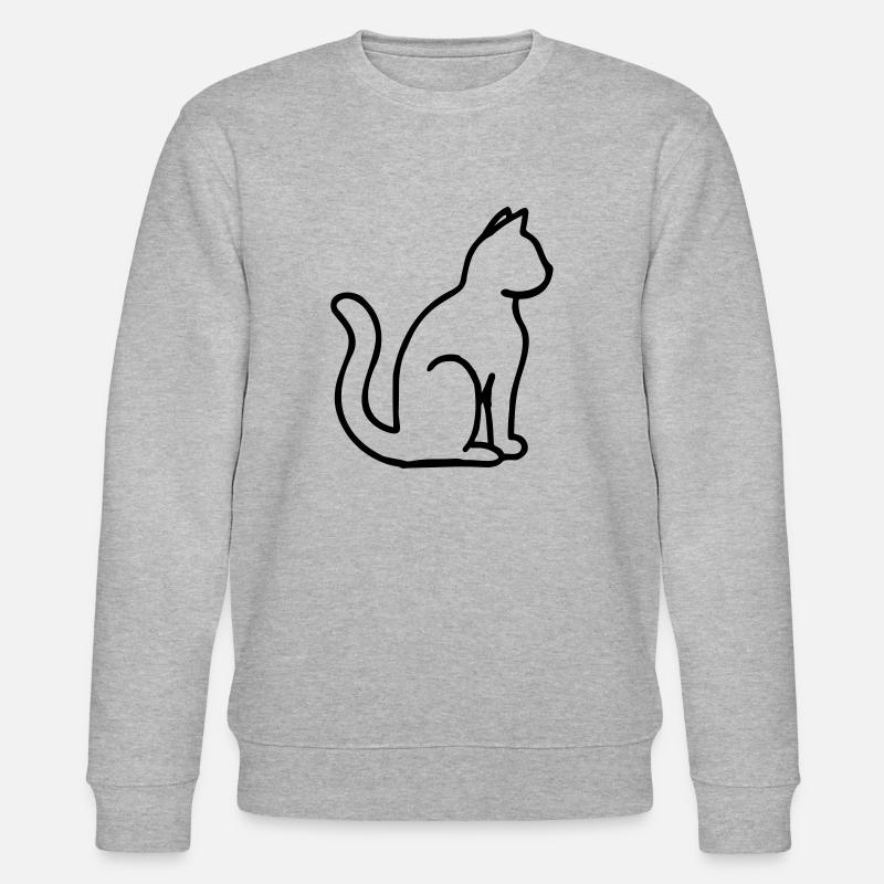 Chaton maison chat chat chaton - Sweat bio CHANGER Stanley/Stella Unisexe - gris chiné