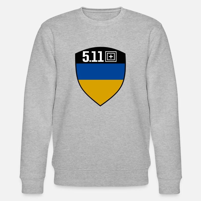 Ukraine 5.11 - Stanley/Stella CHANGER Unisex Organic Sweatshirt - heather grey