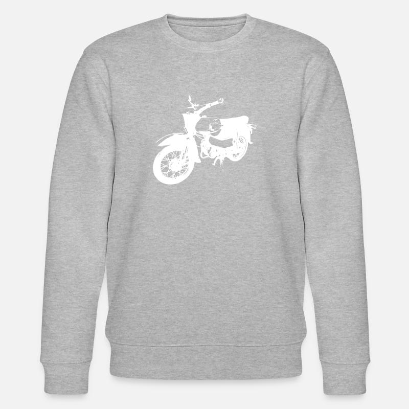Simson Habicht weiß - Stanley/Stella Unisex Bio-Sweatshirt CHANGER  - Grau meliert