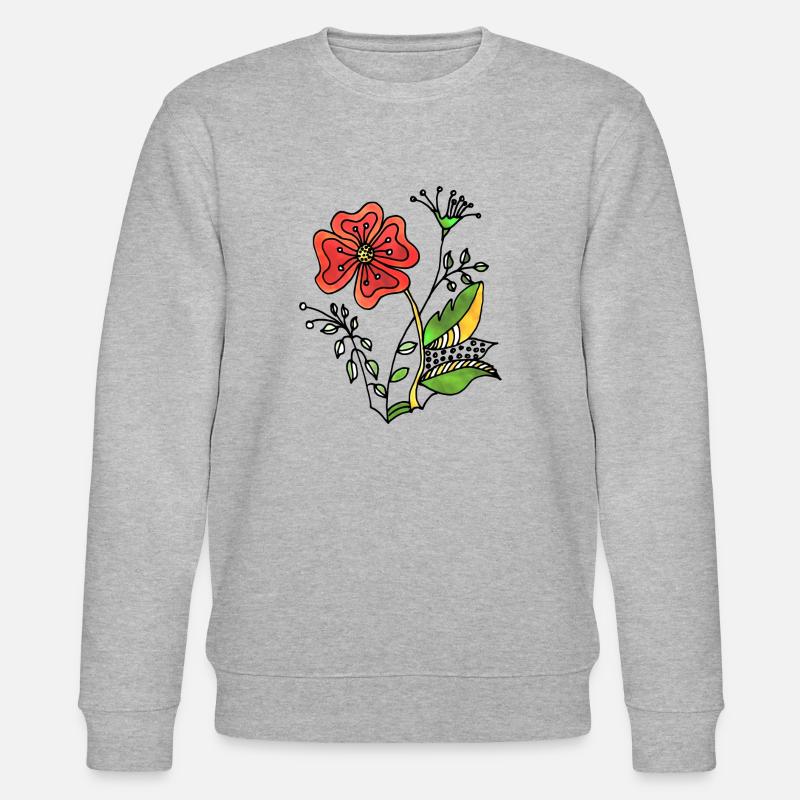 Fleur - Sweat bio CHANGER Stanley/Stella Unisexe - gris chiné