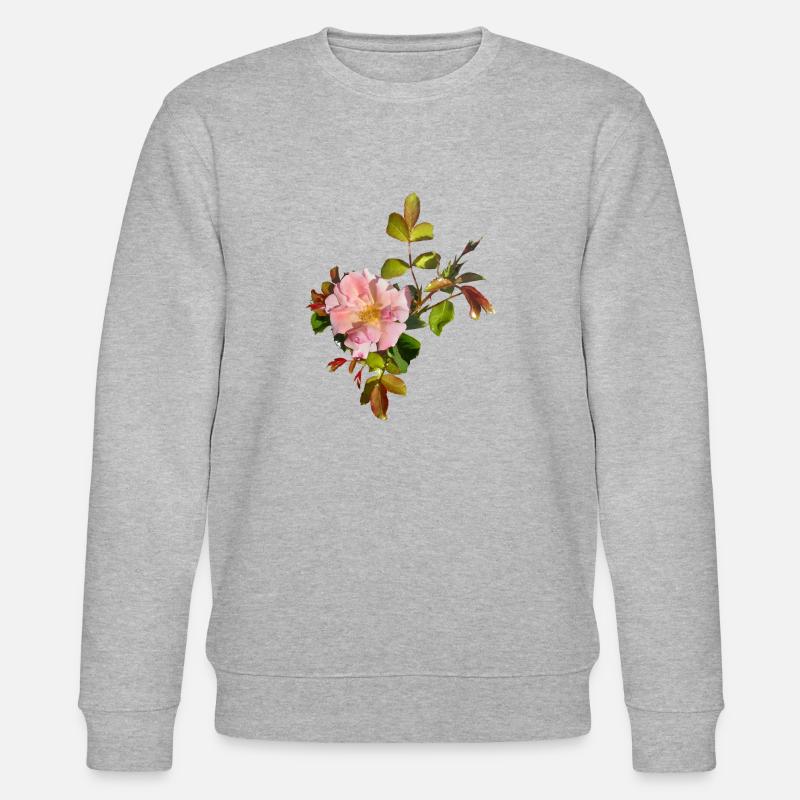 Junge Rose - Stanley/Stella Unisex Bio-Sweatshirt CHANGER  - Grau meliert