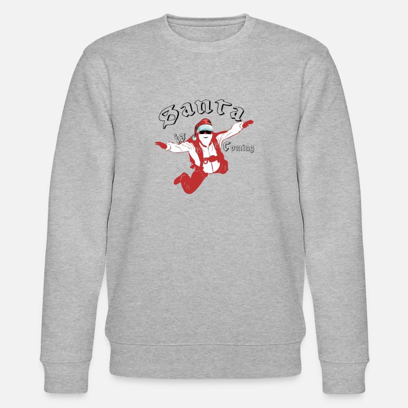 Santa Claus, dass dir ein lächeln schenkt - Stanley/Stella Unisex Bio-Sweatshirt CHANGER  - Grau meliert
