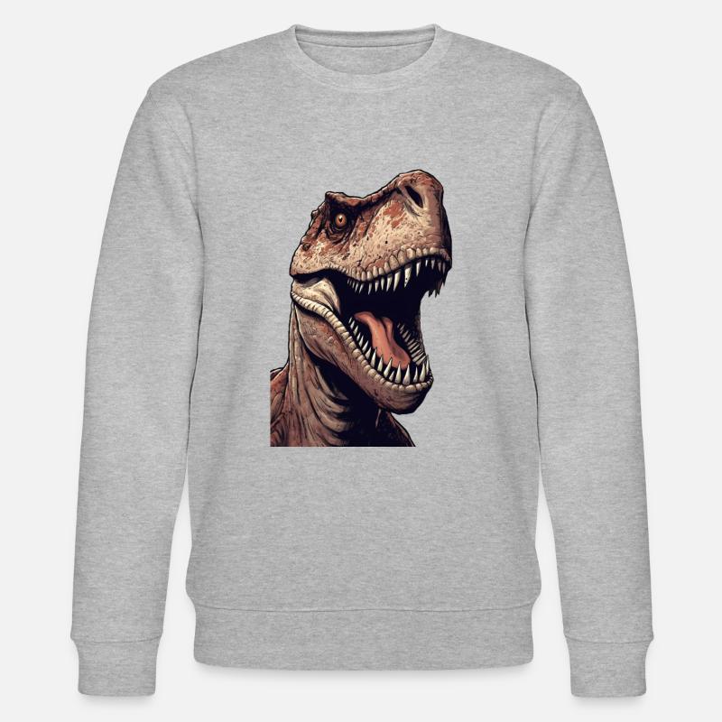 T-Rex - Sweat bio CHANGER Stanley/Stella Unisexe - gris chiné