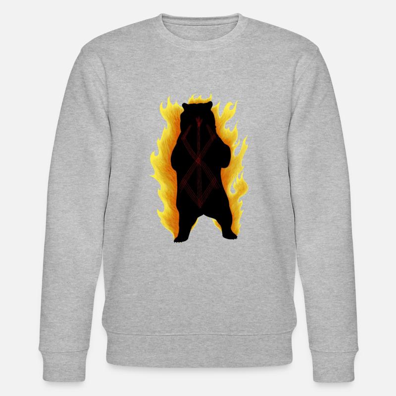 Berserker-Bär - Stanley/Stella Unisex Bio-Sweatshirt CHANGER  - Grau meliert