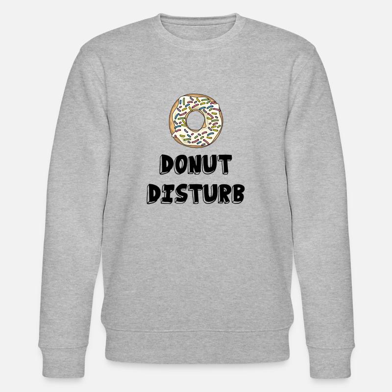 Donut disturb /Geschenk Idee - Stanley/Stella Unisex Bio-Sweatshirt CHANGER  - Grau meliert