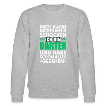 Non-shockable darter - Stanley/Stella CHANGER Unisex Organic Sweatshirt - heather grey - Front - Nik (191cm) & Marisol (170cm)