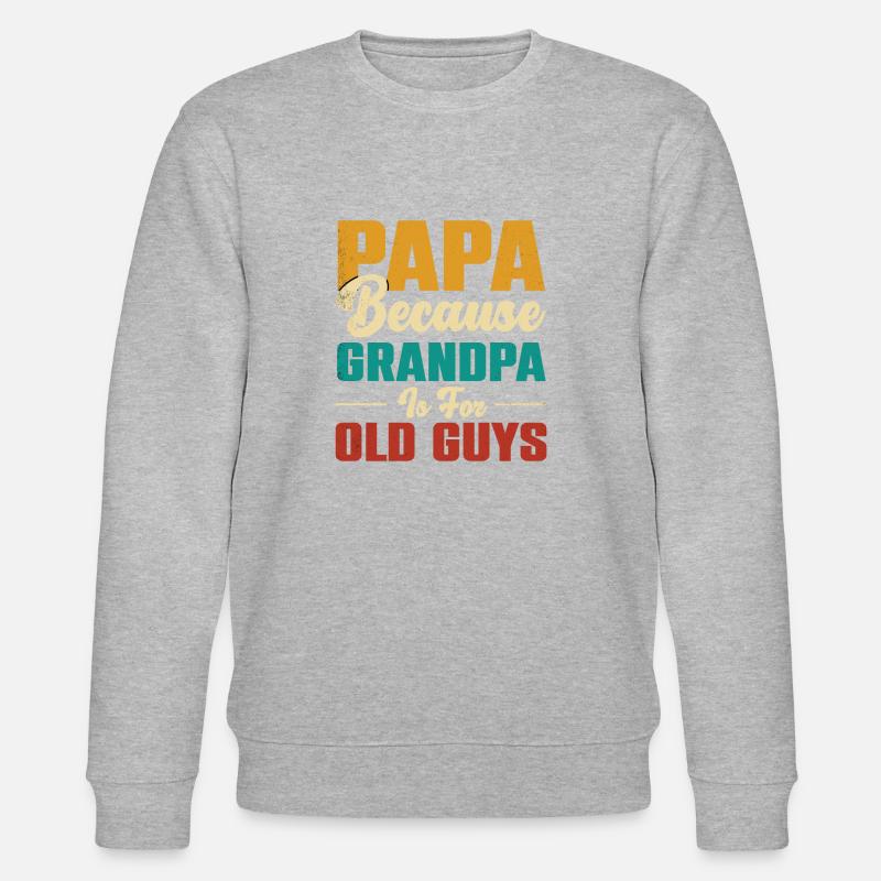 Bester Opa Der Welt - Stanley/Stella Unisex Bio-Sweatshirt CHANGER  - Grau meliert