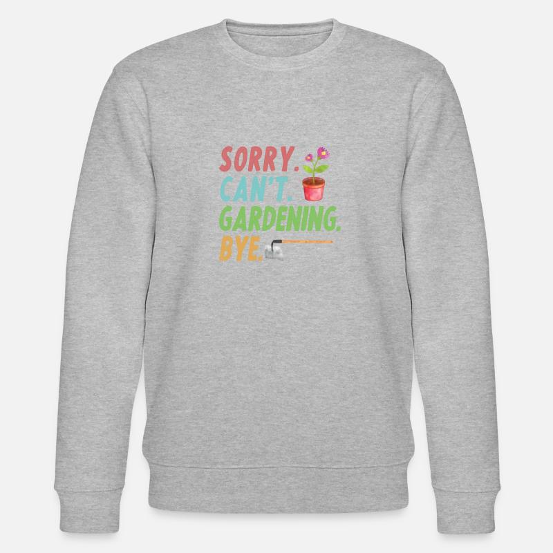 Gärtner Obstgarten Hobbygärtner Geschenk Garten - Stanley/Stella Unisex Bio-Sweatshirt CHANGER  - Grau meliert