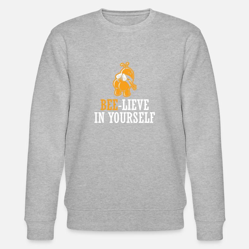 Biene - Stanley/Stella Unisex Bio-Sweatshirt CHANGER - Grau meliert