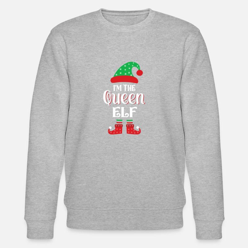 Weihnachtselfe - Stanley/Stella Unisex Bio-Sweatshirt CHANGER  - Grau meliert